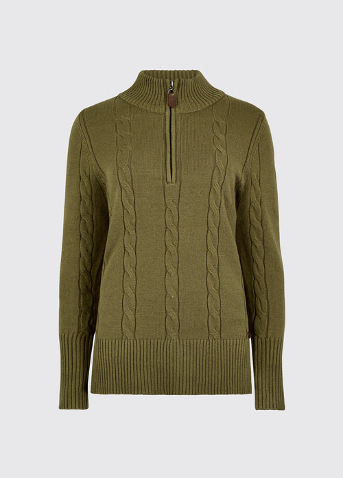 Burtonpoint Pullover mit Reißverschluss - Dusky Green