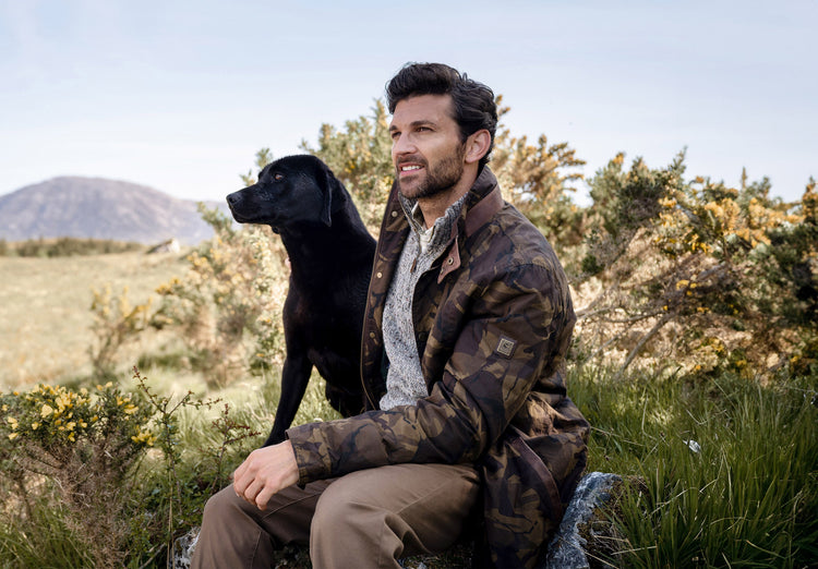 Carrickfergus LTD Wachsjacke - Camouflage - Brown Camo