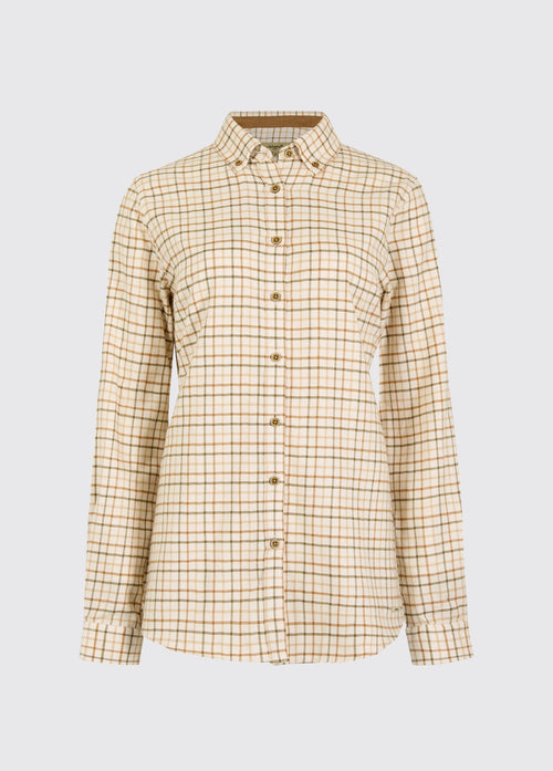 Cornflower Tattersall Bluse - Ochre
