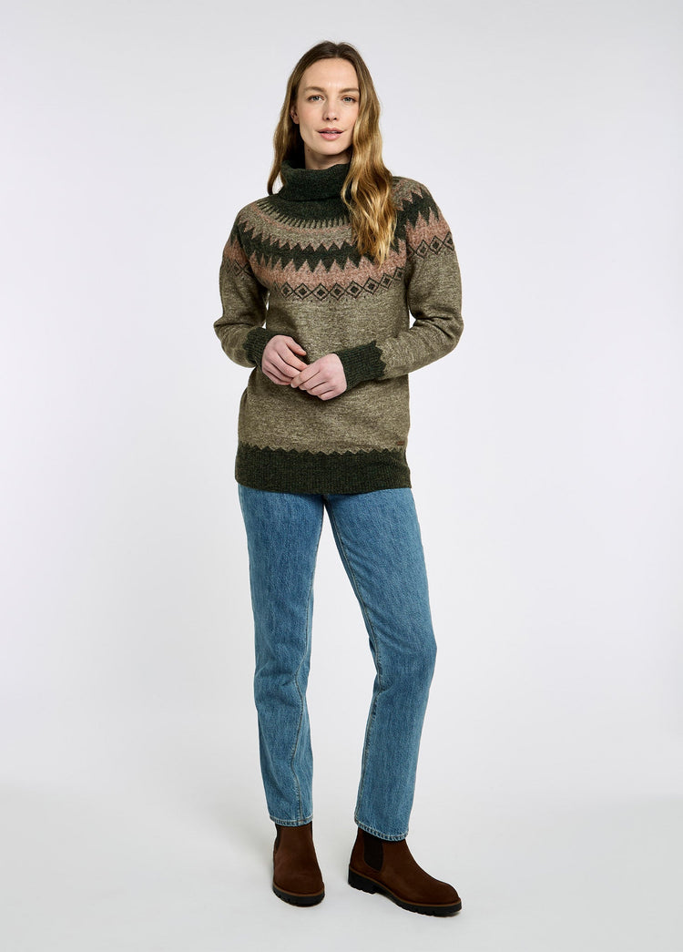 Devlin Pullover mit Rollkragen - Olive