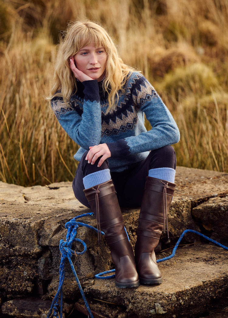 Devlin Pullover mit Rollkragen - Navy Multi
