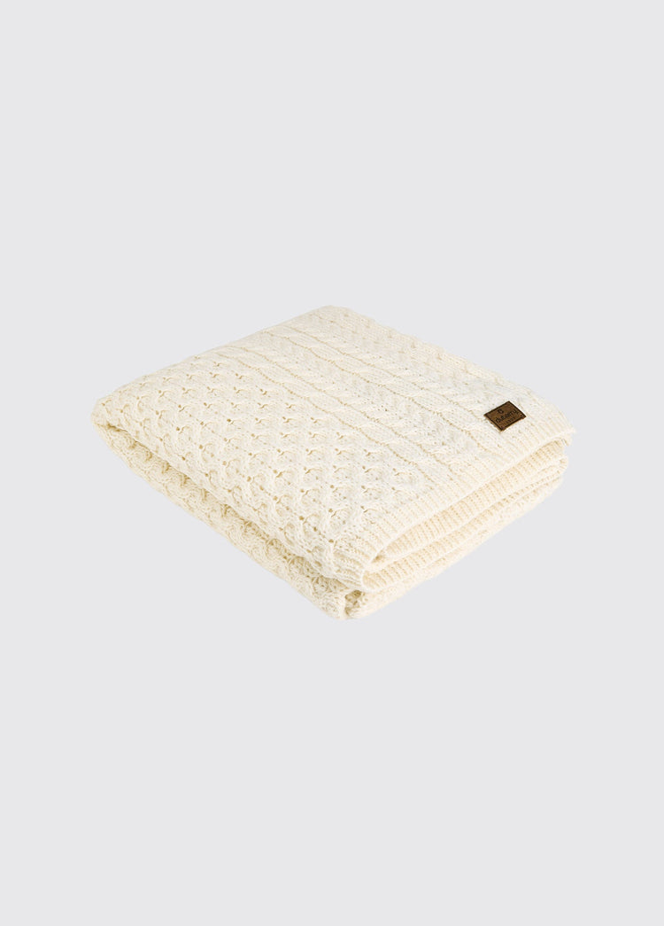Dunkerrin Wolldecke - Cream