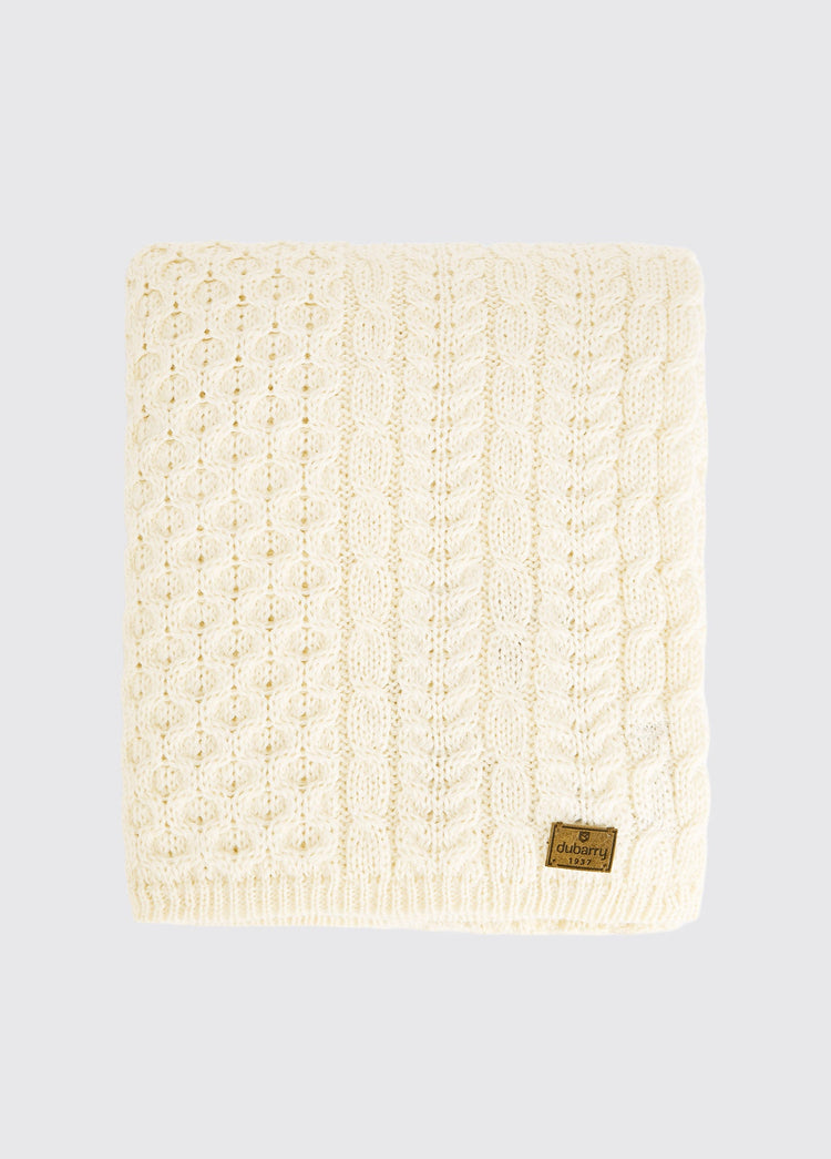 Dunkerrin Wolldecke - Cream