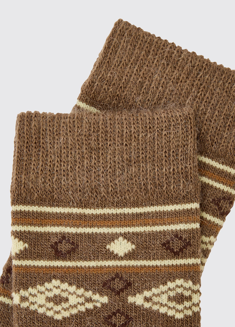 Rolestown Fair Isle Alpaka Socken - Elk