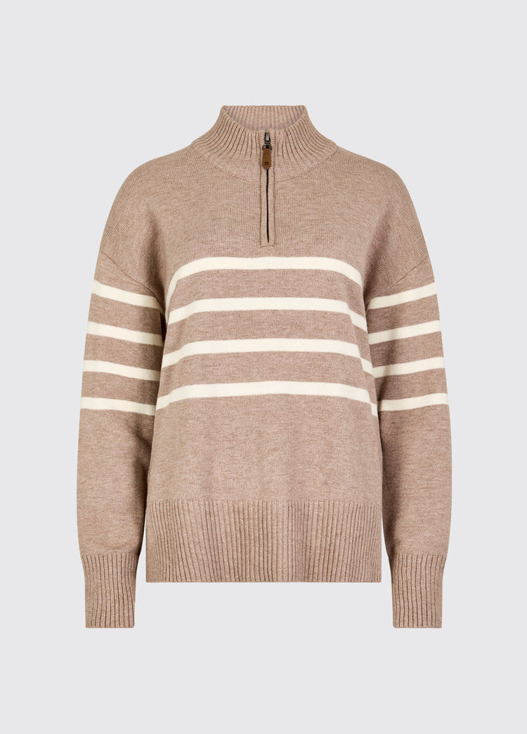Fonthill Pullover mit Reißverschluss - Taupe
