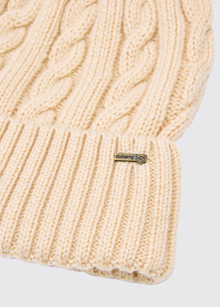 Forester Strickmütze mit Bommel - Chalk