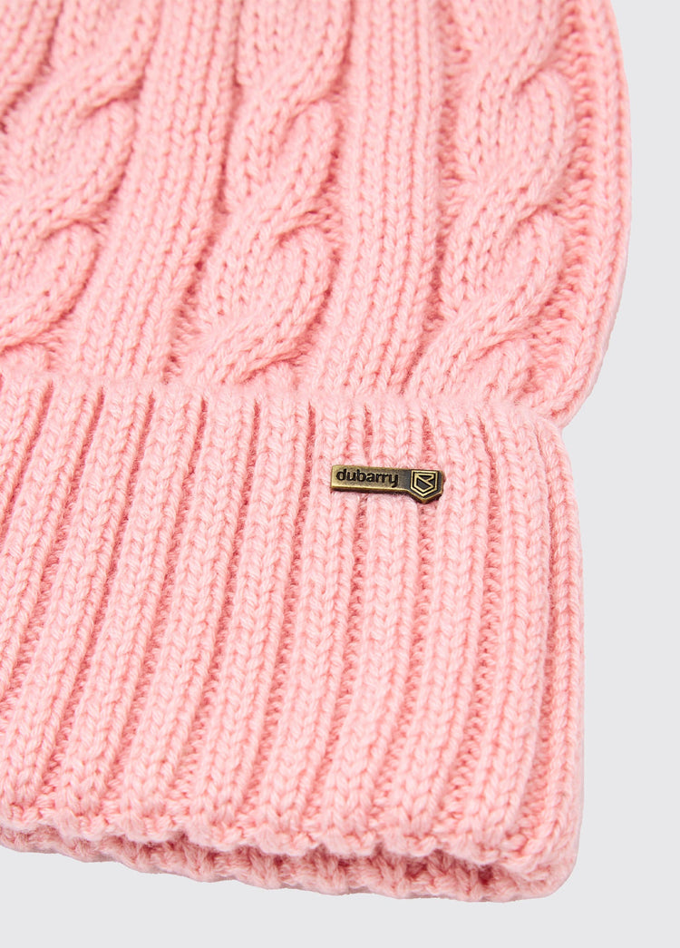 Forester Strickmütze mit Bommel - Dusky Rose