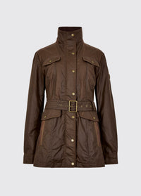 Gandon Damen Wachsjacke mit Gürtel - Café