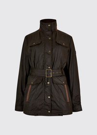 Gandon Damen Wachsjacke mit Gürtel - Verdigris