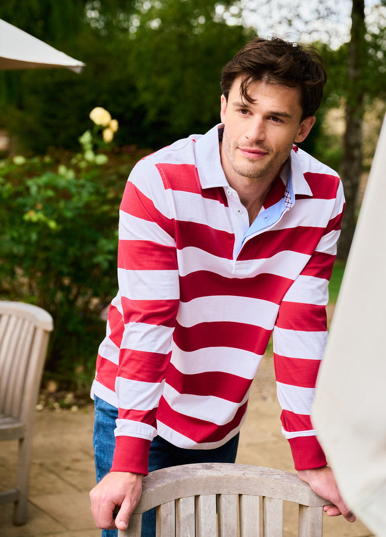 Goresbridge Rugby Poloshirt - Red Multi