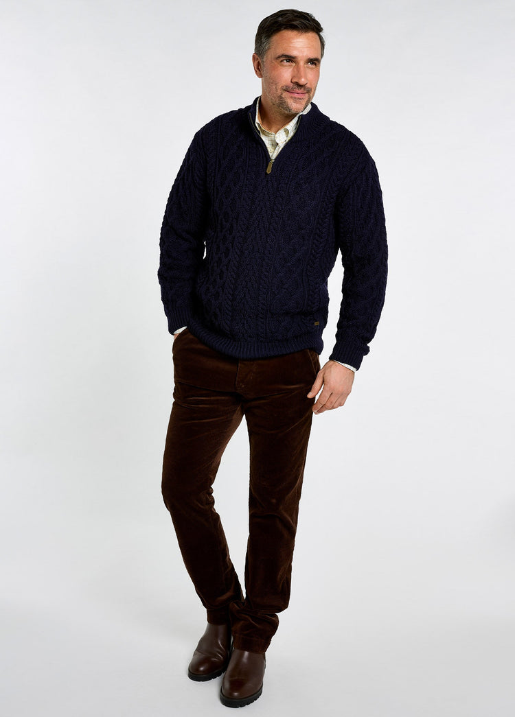 Henihan Pullover mit Reißverschluss - Navy