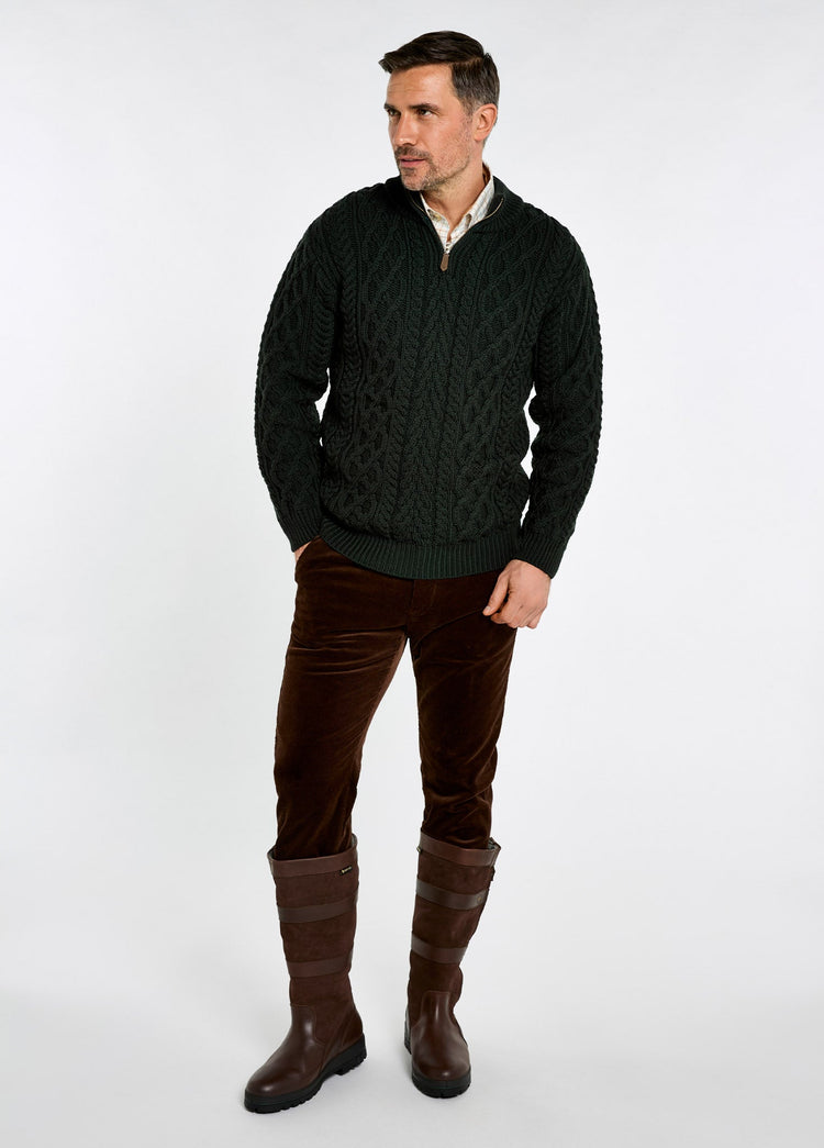 Henihan Pullover mit Reißverschluss - Olive