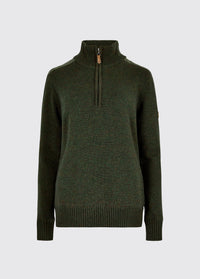 Hession Pullover mit Reißverschluss - Olive