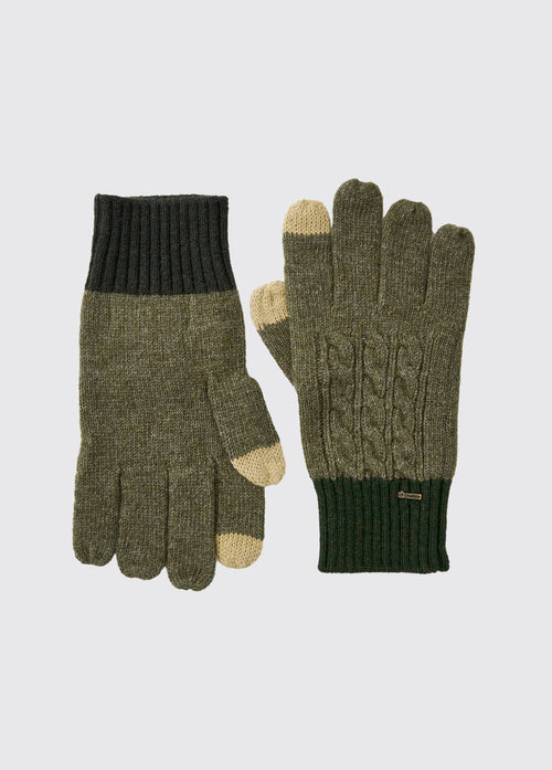 Ballyhide Strickhandschuhe - Olive