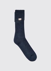 Holycross Alpaka-Socken - Navy