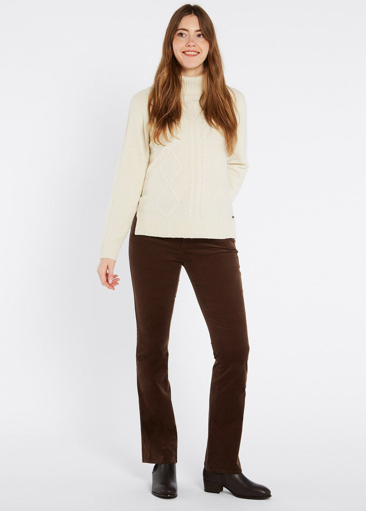 Elderflower Bootcut Hose- Mocha