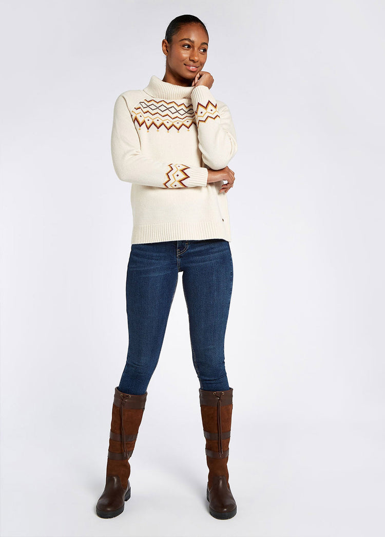 Riverstown Fair Isle Pullover - Chalk