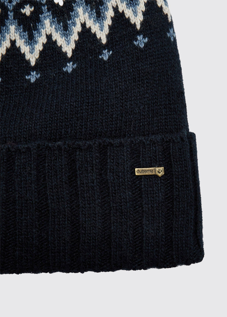 Connolly Fair Isle Mütze - Navy