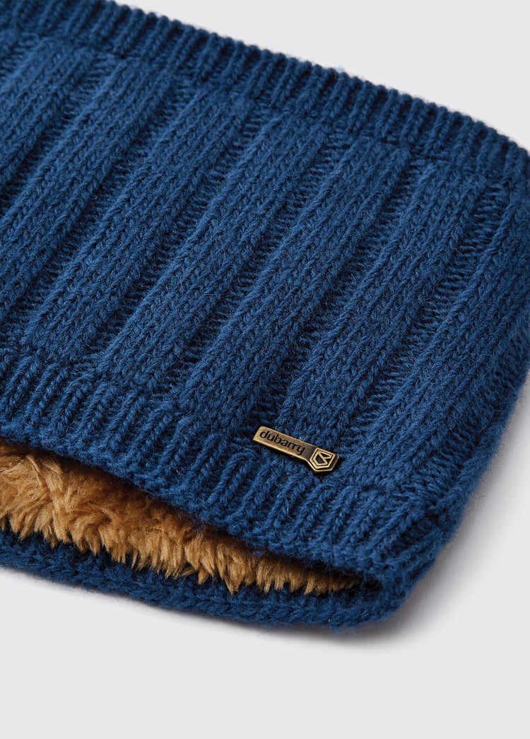 Mohill Stirnband aus Wolle - Peacock Blue