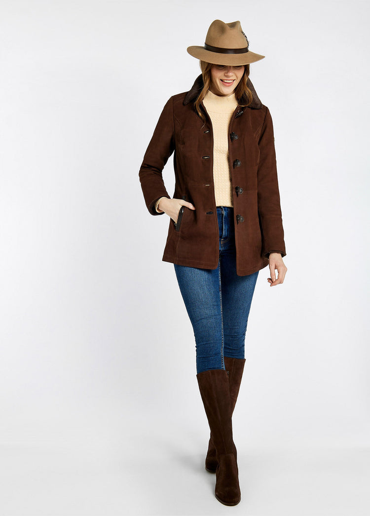 Clarke Lederjacke - Walnut