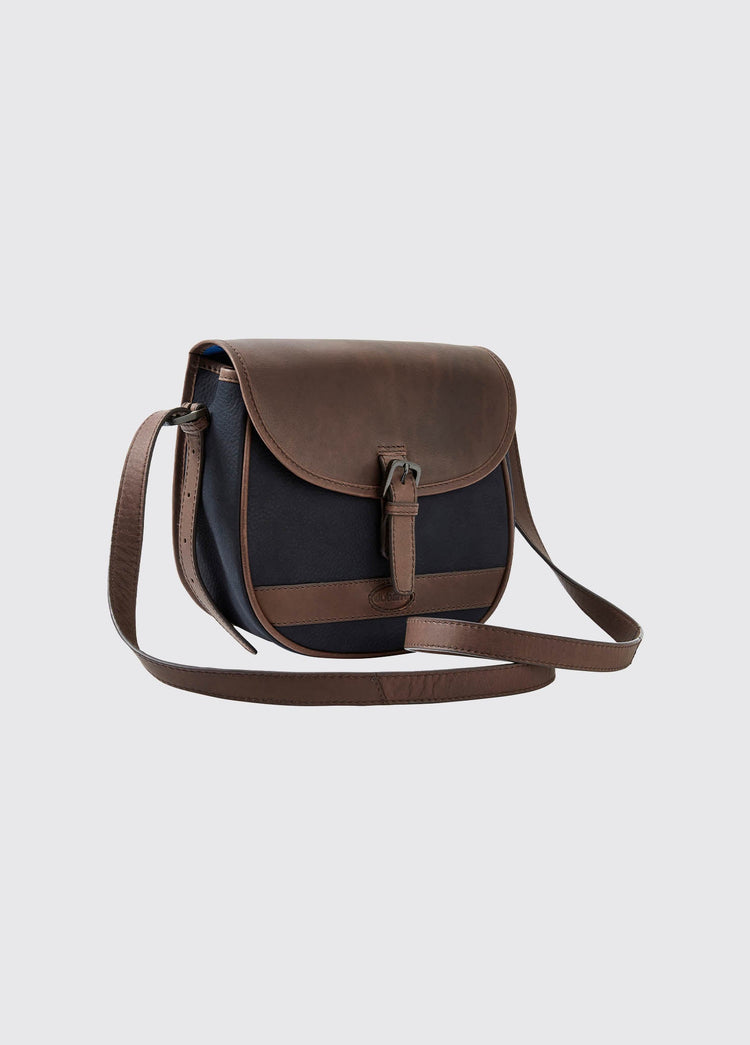 Clara Satteltasche - Navy/Brown