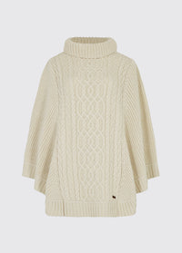 Kilronan Merino Poncho - Cream