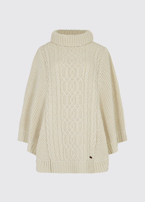 Kilronan Merino Poncho - Cream