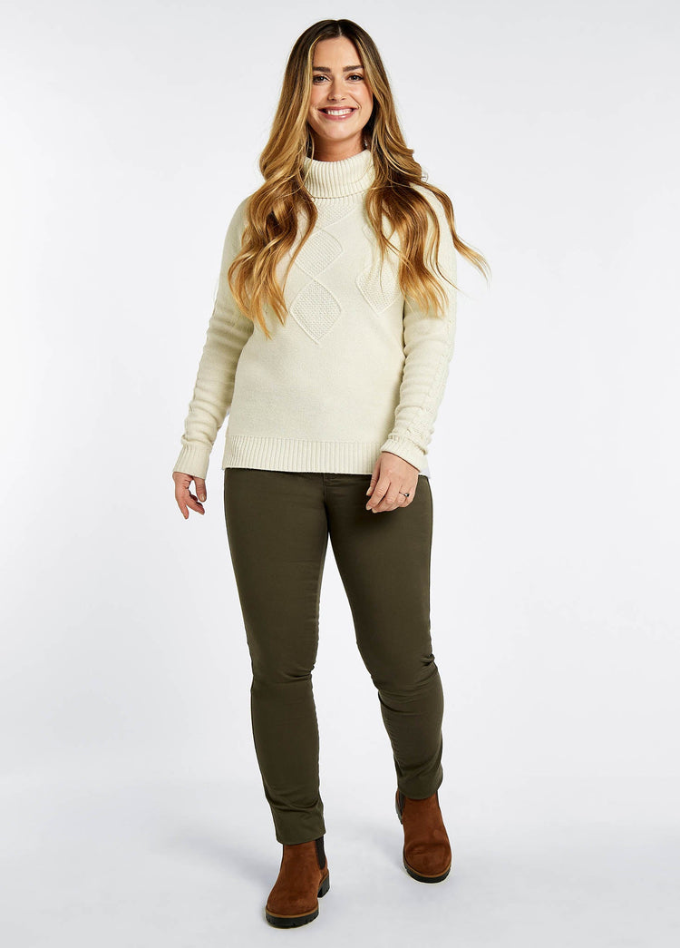 Sallybrook Stretch-Jeans - Olive