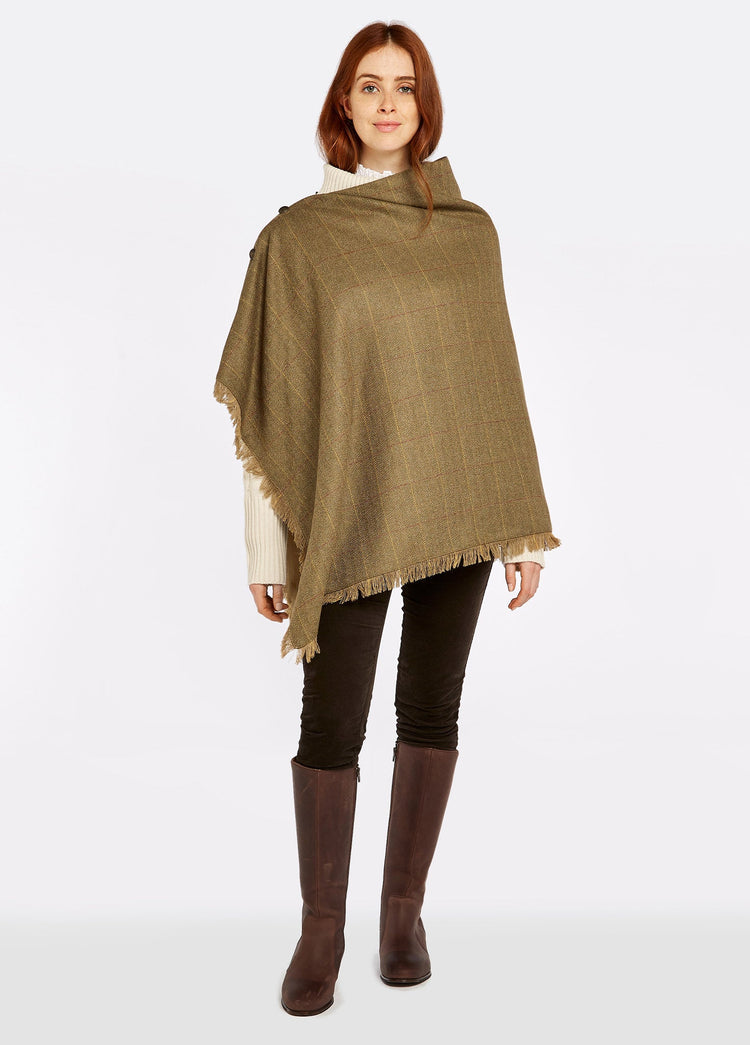 Hazelwood Tweedponcho - Elm