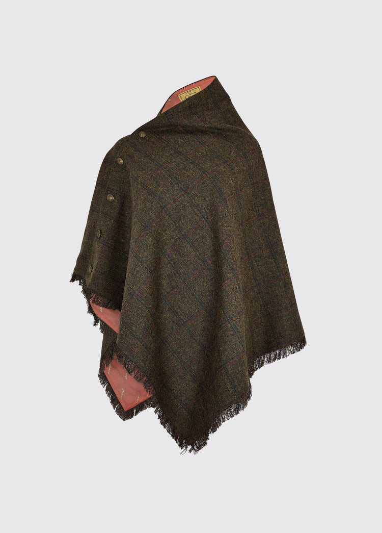 Hazelwood Tweedponcho - Hemlock