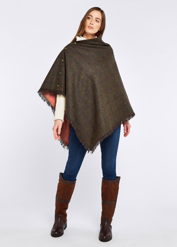 Hazelwood Tweedponcho - Hemlock