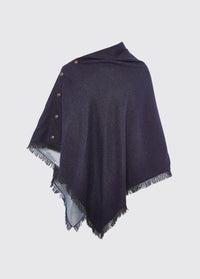 Hazelwood Tweedponcho - Navy