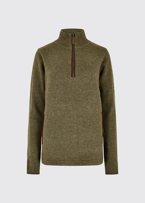 Morrisey Pullover mit Reißverschluss - Dusky Green