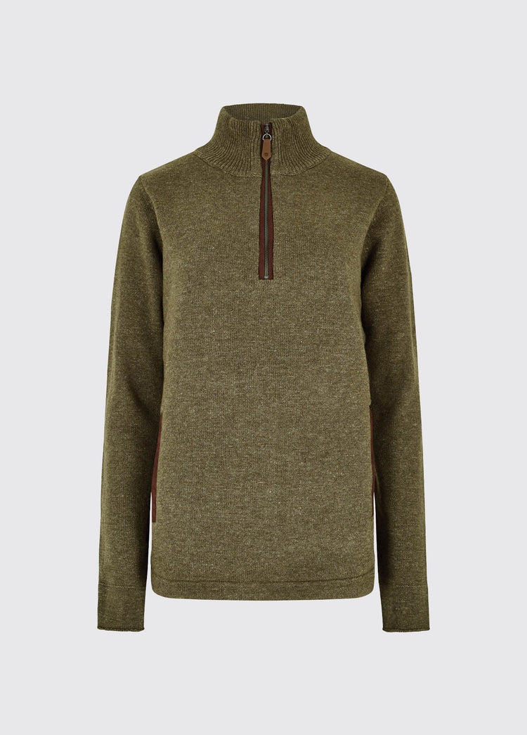 Morrisey Pullover mit Reißverschluss - Dusky Green