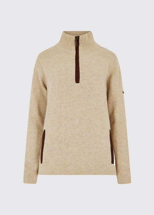 Morrisey Pullover mit Reißverschluss - Oat