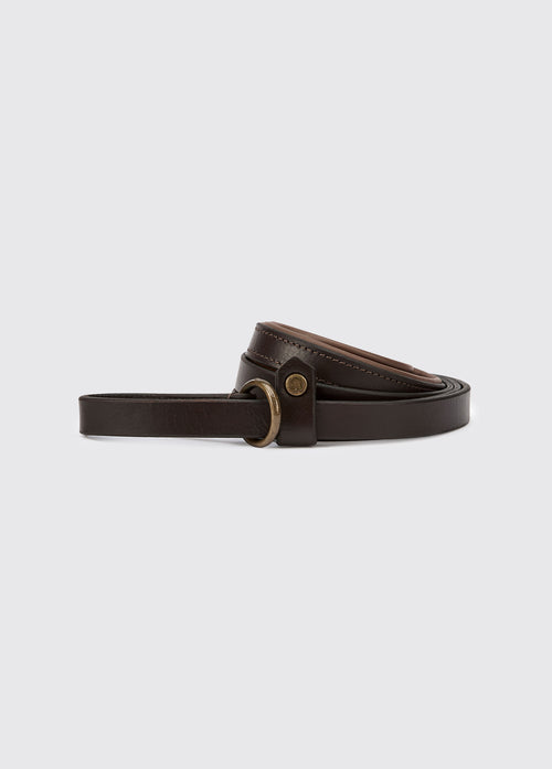 RILEY Leder-Schleppleine – Mahogany