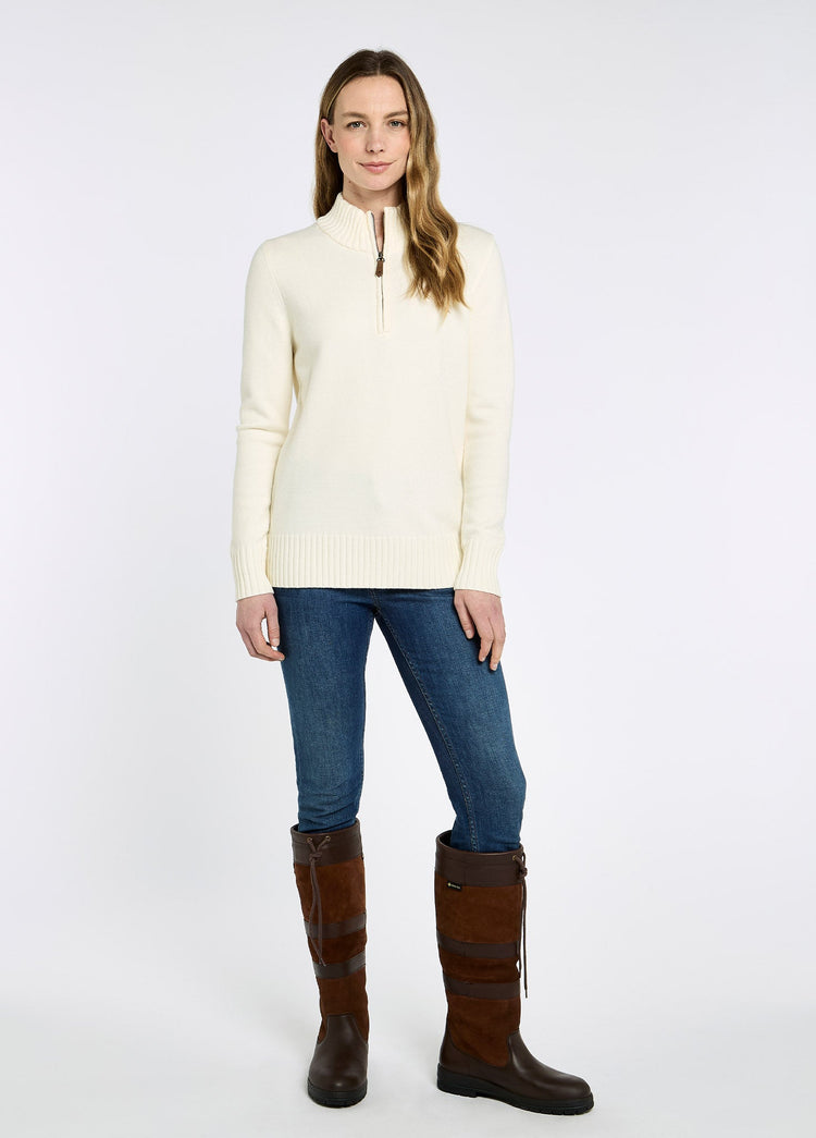 Markham Pullover mit Reißverschluss - Chalk