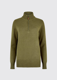 Markham Pullover mit Reißverschluss - Dusky Green