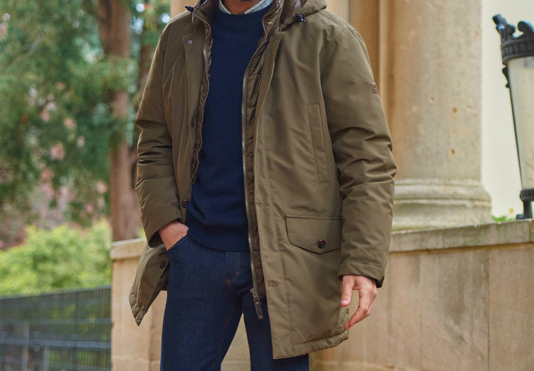 Urlingford Wattierter Parka - Breen