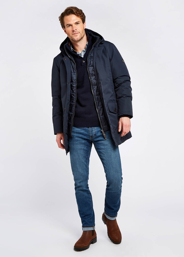 Urlingford Wattierter Parka - Navy