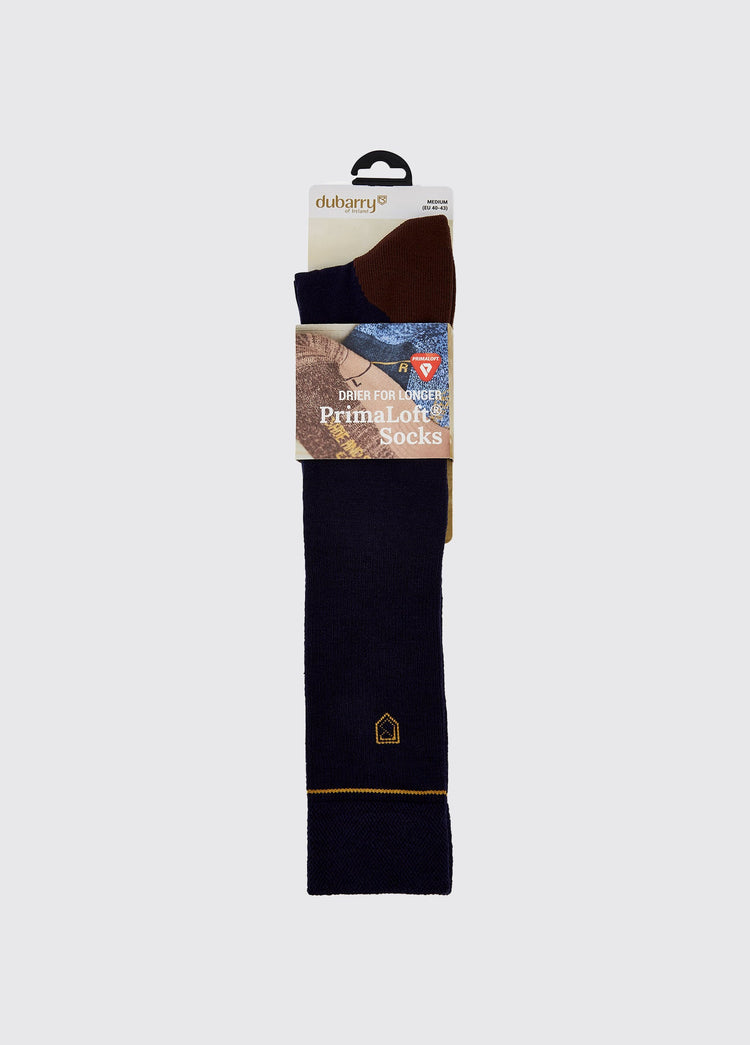 Lambeg Lange PrimaLoft® Socken - Navy