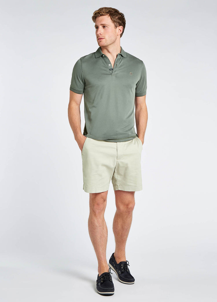 Sweeney Bambus Poloshirt - Pesto