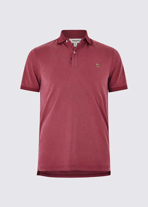 Sweeney Bambus Poloshirt - Ruby