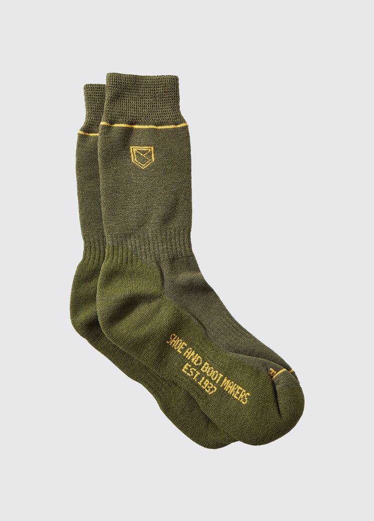 Kilkee wadenhohe PrimaLoft® Socken - Olive