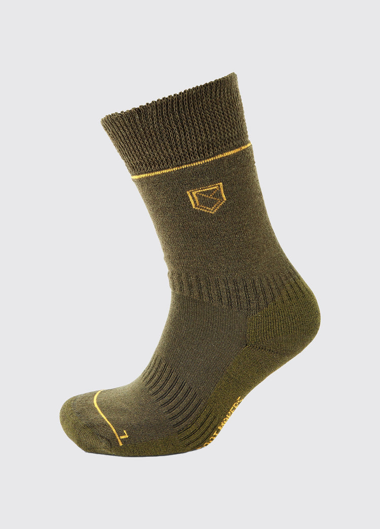 Kilkee wadenhohe PrimaLoft® Socken - Olive