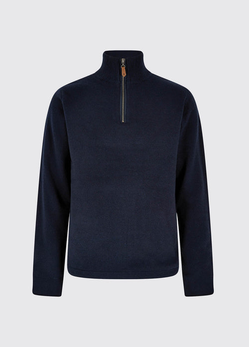 Feeney Herrenpullover mit Reißverschluss - Navy