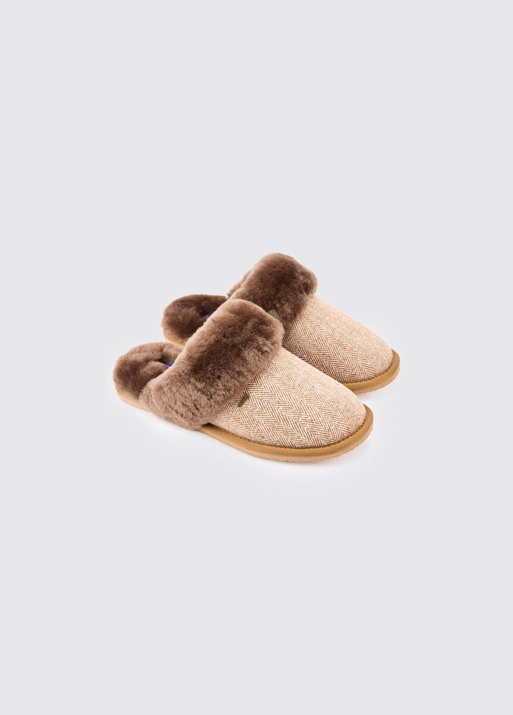 Mullingar Damen Pantoffel - Camel