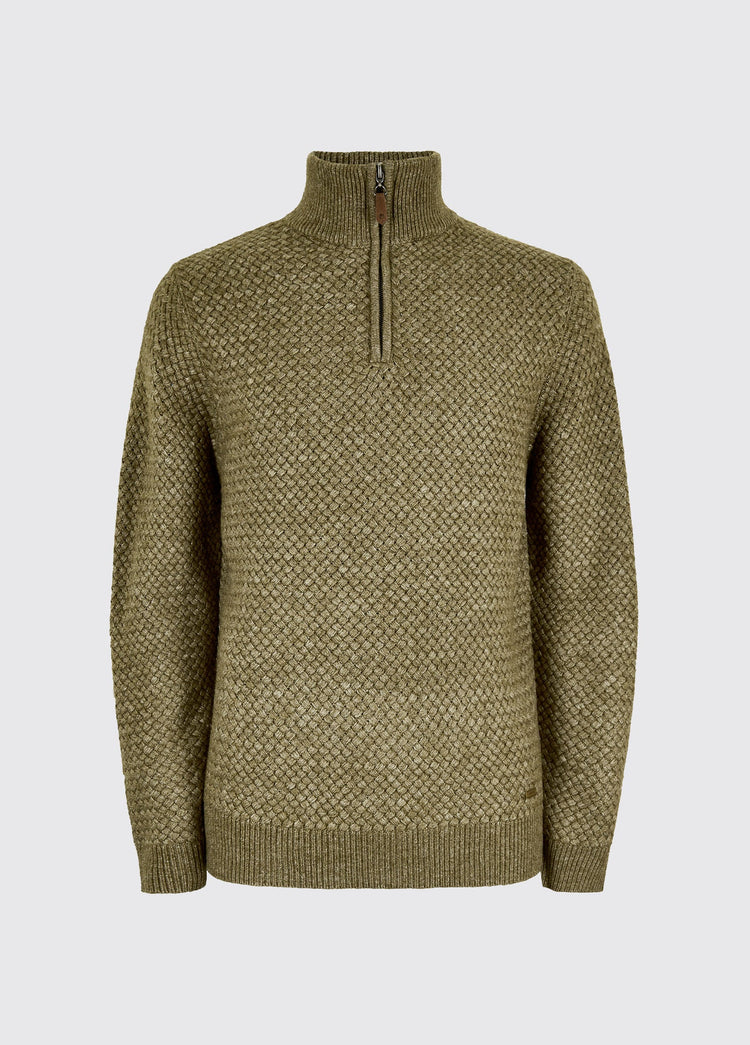 Power Pullover mit Reißverschluss - Dusky Green