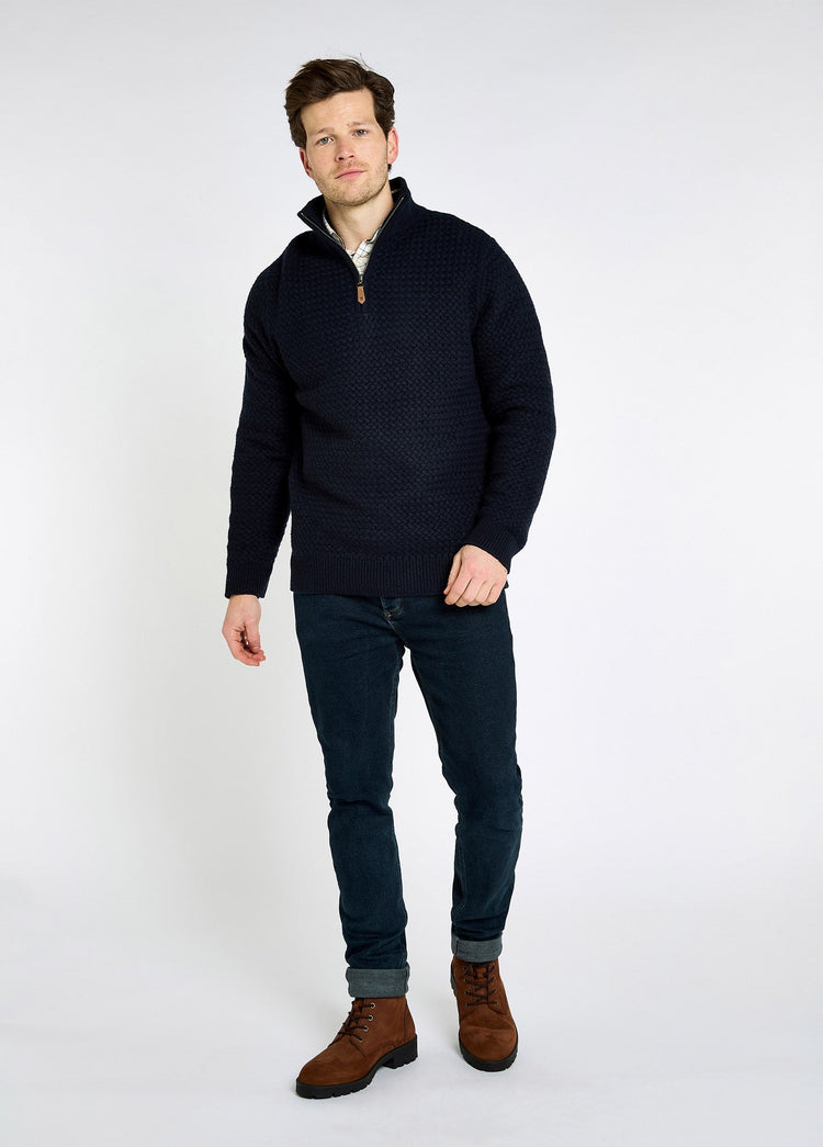 Power Pullover mit Reißverschluss - Navy