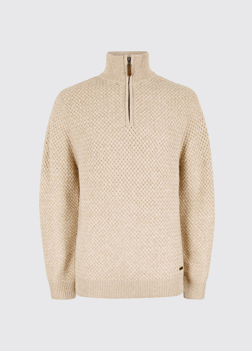 Power Pullover mit Reißverschluss - Oat